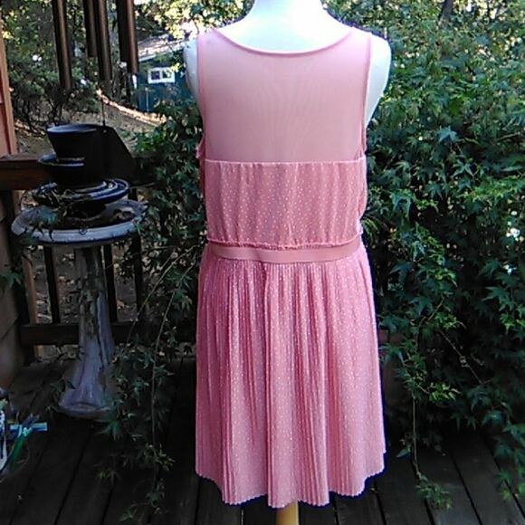 L C Lauren Conrad Pleated Polka Dotslined skirt, - Picture 8 of 14